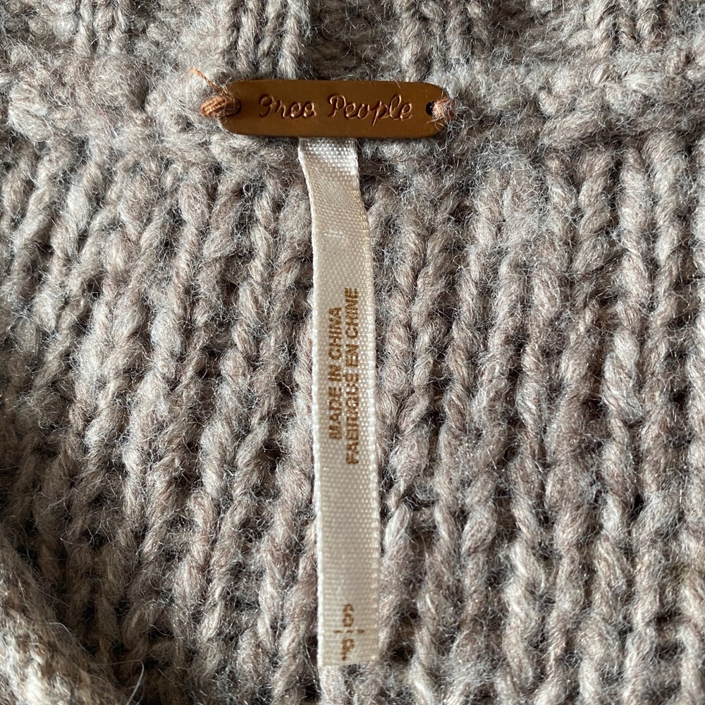 Free People Striped Wool Long Cardigan - S - Picture 2 of 5